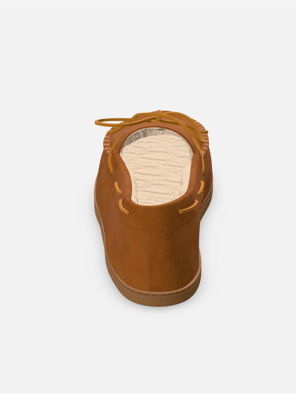 BNWT Great NW Clothing Co Tan Suede Leather Moccasin Shearling Slippers for Men - Picture 9 of 14